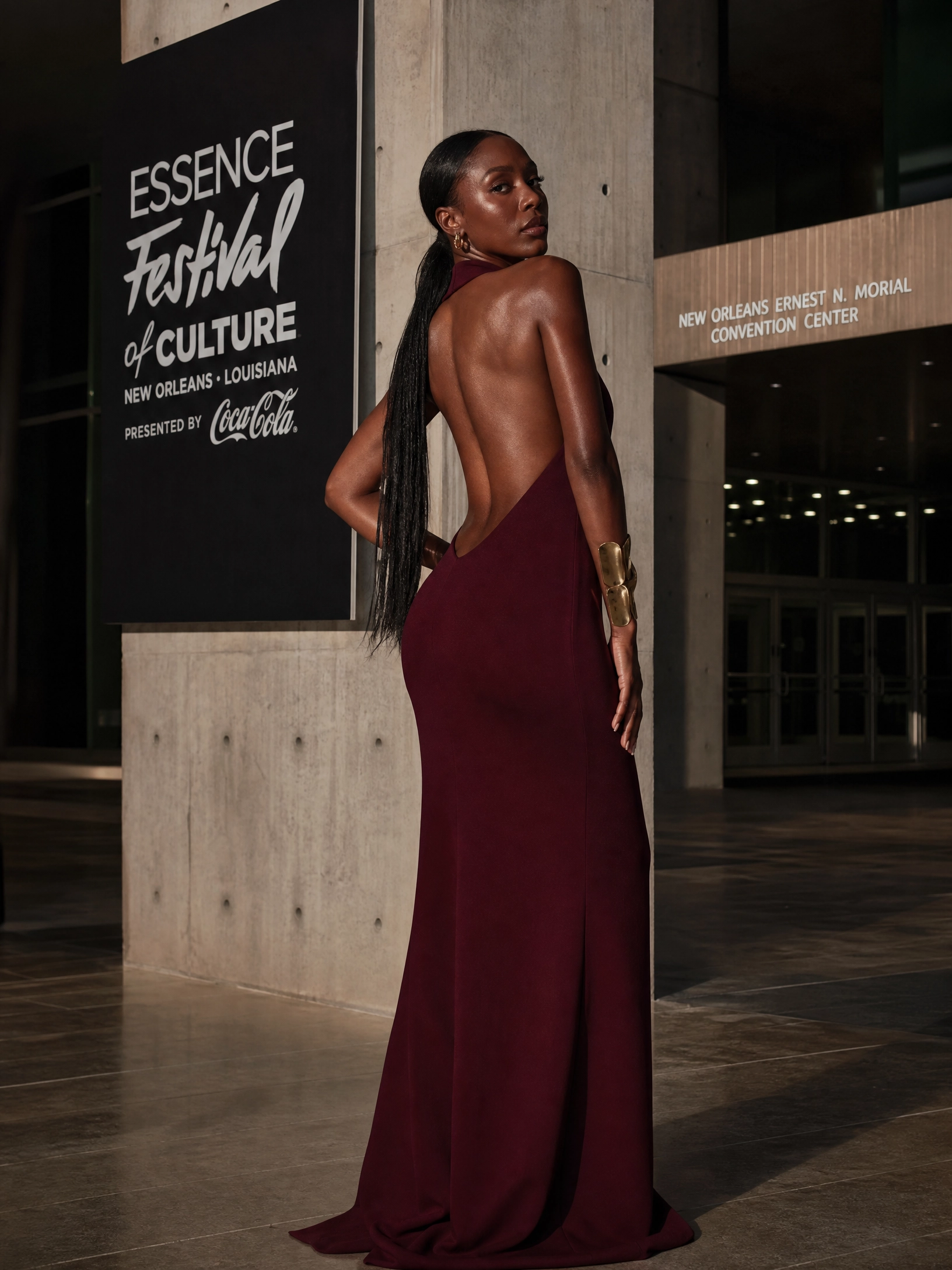 Essence Festival high-impact maxi look — editorial influencer