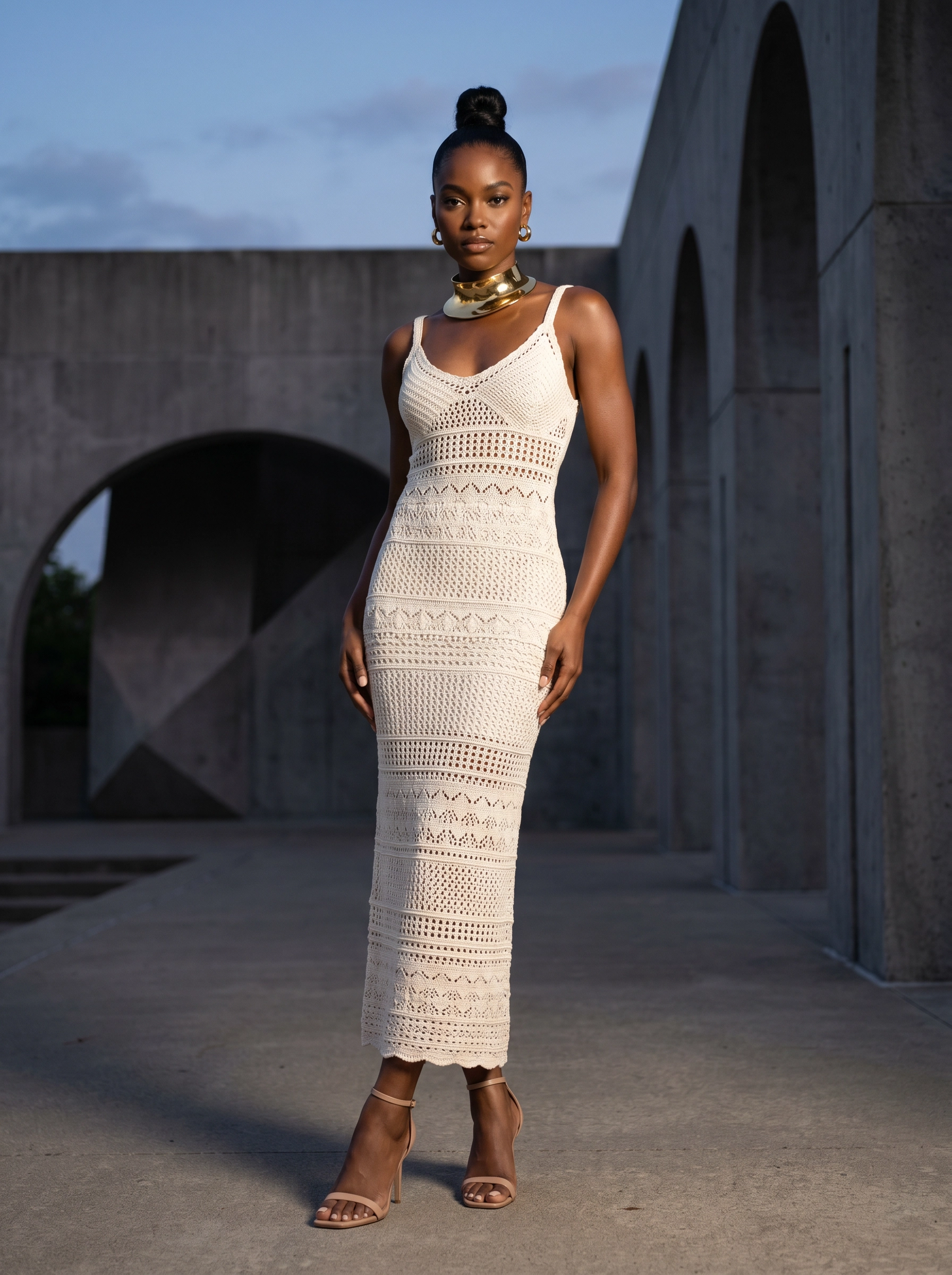 Essence Festival crochet coverup look — editorial influencer