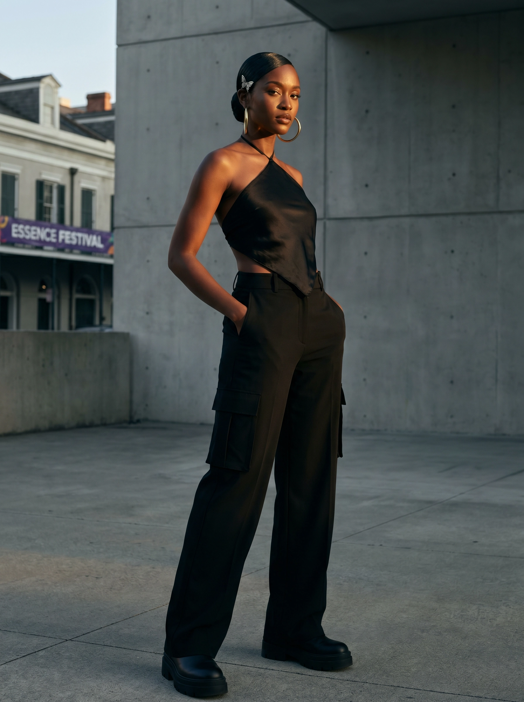 Essence Festival Aaliyah Y2K tribute look — editorial influencer